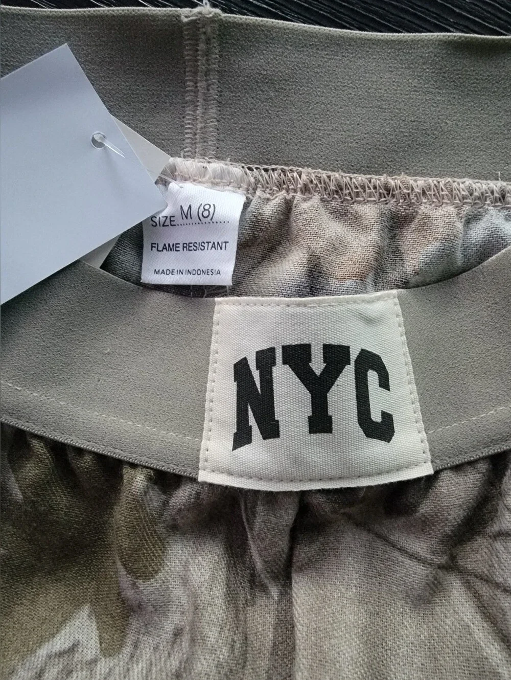 Grayson Threads Kids Boys' 2pc NYC Camouflage Long Sleeve Pajama Set - Beige M